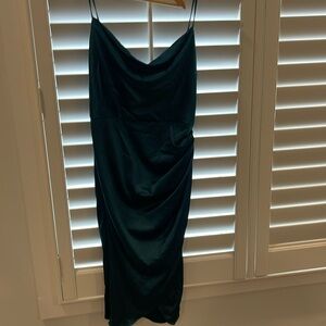 Emerald green dress